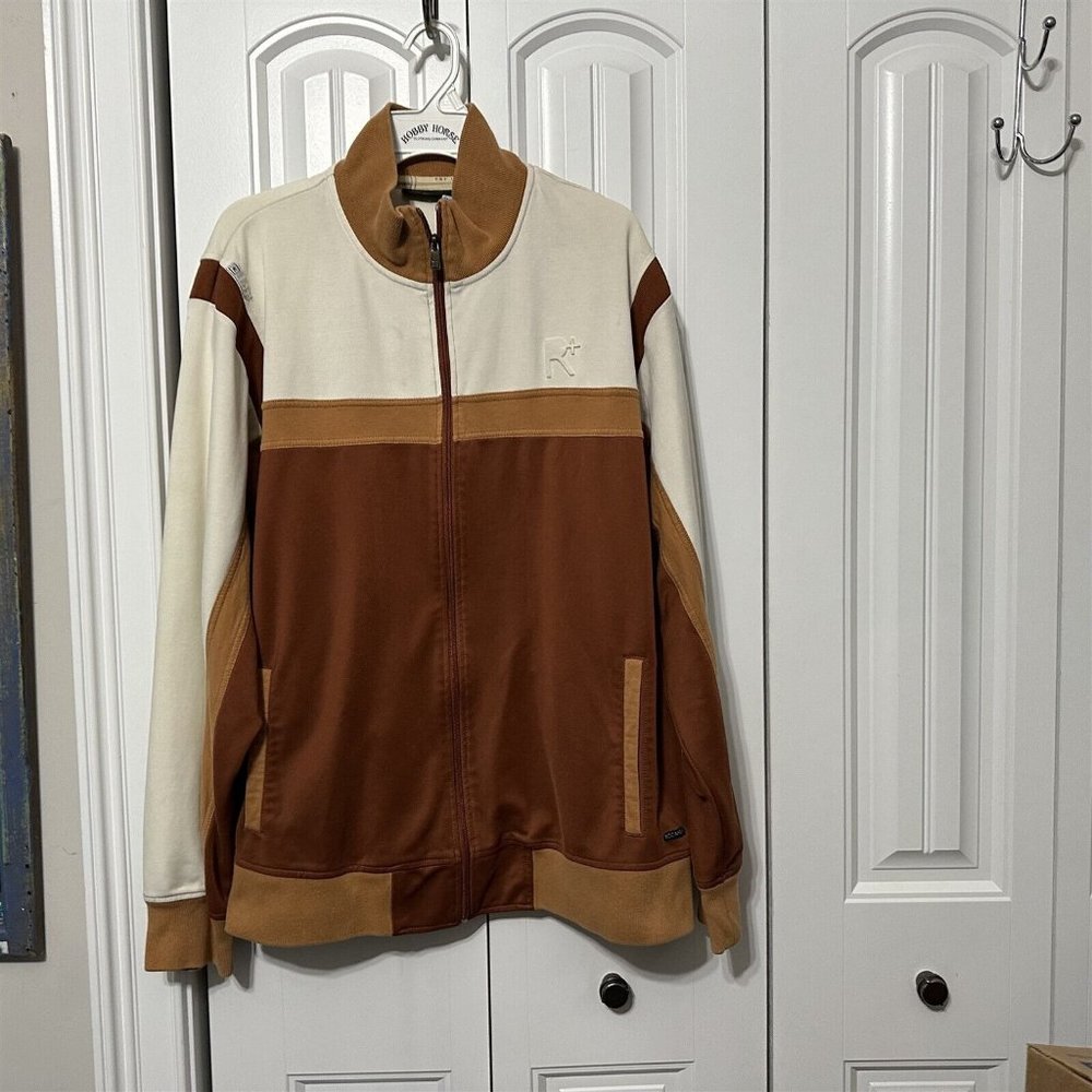 Rocawear Jacket Track Jacket Beige Brown Orange 2XL